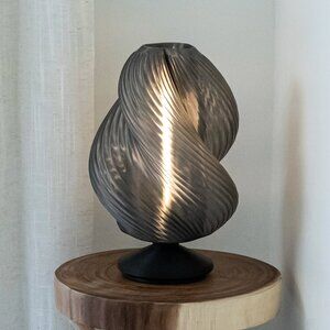 Kokoruda Novelty Lamp - Black Smoke Table Lamp 13"